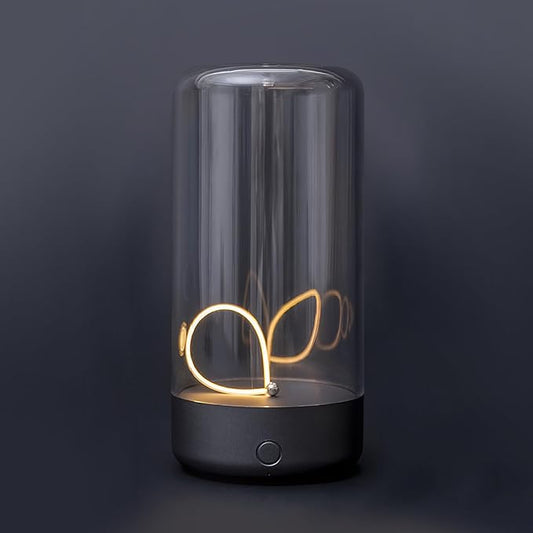 AUGE LIGHT Mini Minimalist Table Lamp Cordless Lamp Rechargeable Table Lamp Portable Nightstand Lamps Desk Lamps for Home Office Unique Ambient Light Mood Lighting for Desk Decor Beside