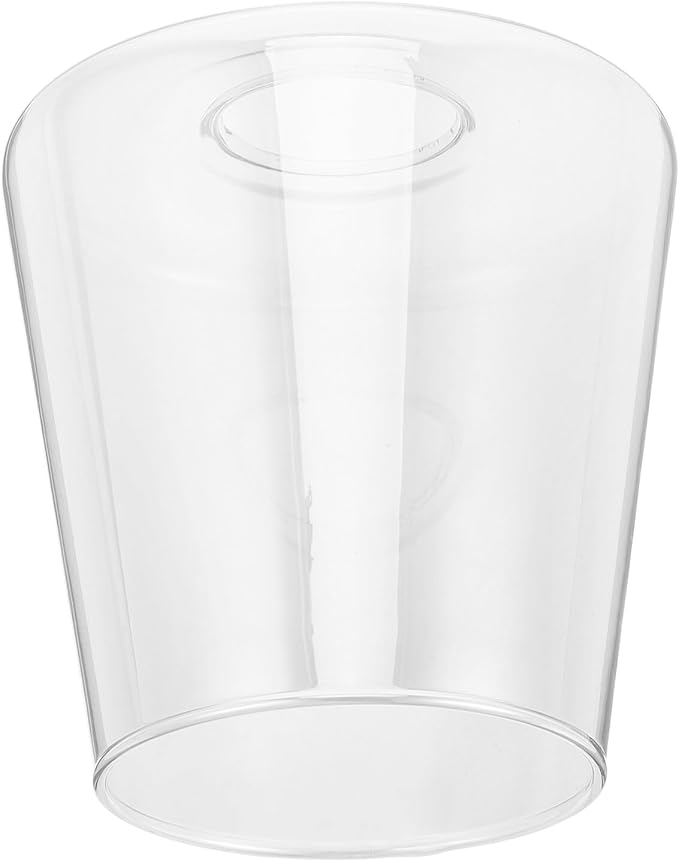 DOITOOL Cylinder Glass Lamp Shade Replacement for Sockets Clear Cylinder Glass Cover for Pendant Chandelier Wall Sconce Table Lamps Soft Glow Diffusion Compatible Lighting Accessory
