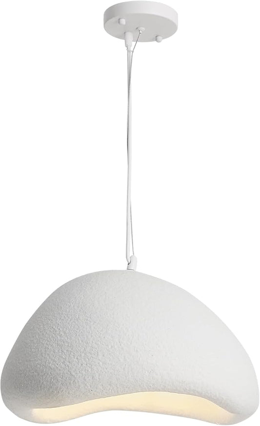 WILON 15.7'' Wabi Sabi Pendant Light, Kitchen Pendant Lighting Over Island, Dining Room Light Fixture Over Table, Large Pendant Light with E26 Base, Modern Pendant Light for Living Room Bedroom Bar