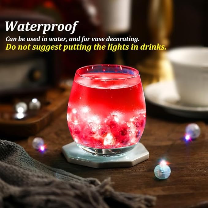 50PCs Mini Led Lights, Flash Led Balloons Light for Party Decorations Neon Party Lights for Paper Lantern Easter Eggs Birthday Party Wedding Halloween Christmas Decoration (Blinking Red)