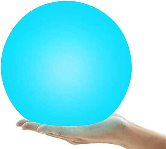 LED Floating Pool Light, 6-Inch, Rechargeable Waterproof Orb with Remote Control, 16 RGBW Colors,Hot Tub Lights, Pool Accessories (1Pack)