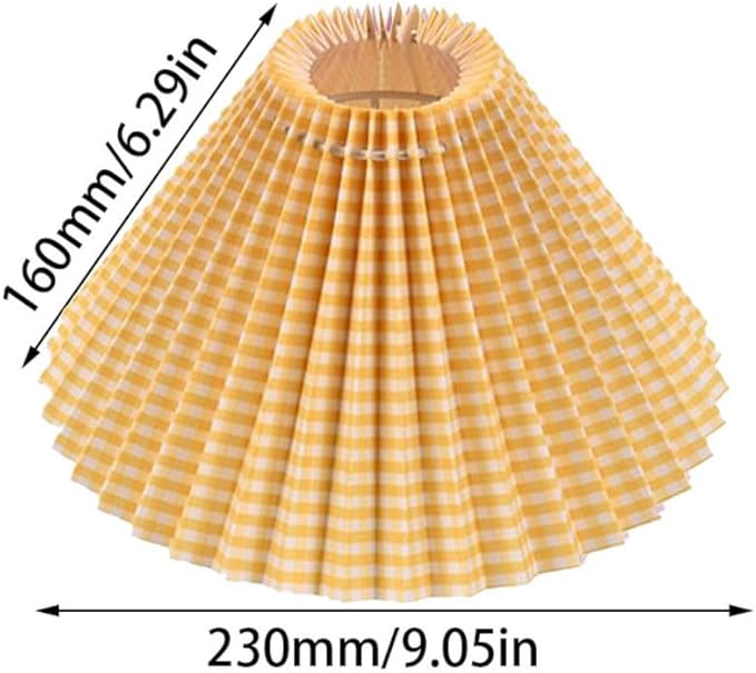 Fabric Lampshade Cloth Lamp Shade, Pleated Lampshade, Bedside Desktop Lamp Cover, Lamp Shade for Table Lamp, Lamp Shades for floor lamps and Bedside Nightstand Lamp Cover