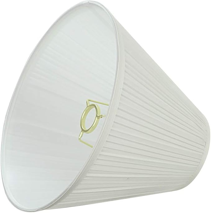 Aspen Creative 59176A, Empire Uno Lamp Shade, Off White, 5" Top x 11.5" Bottom x 9.5" Slant Height, Slip UNO 33mm