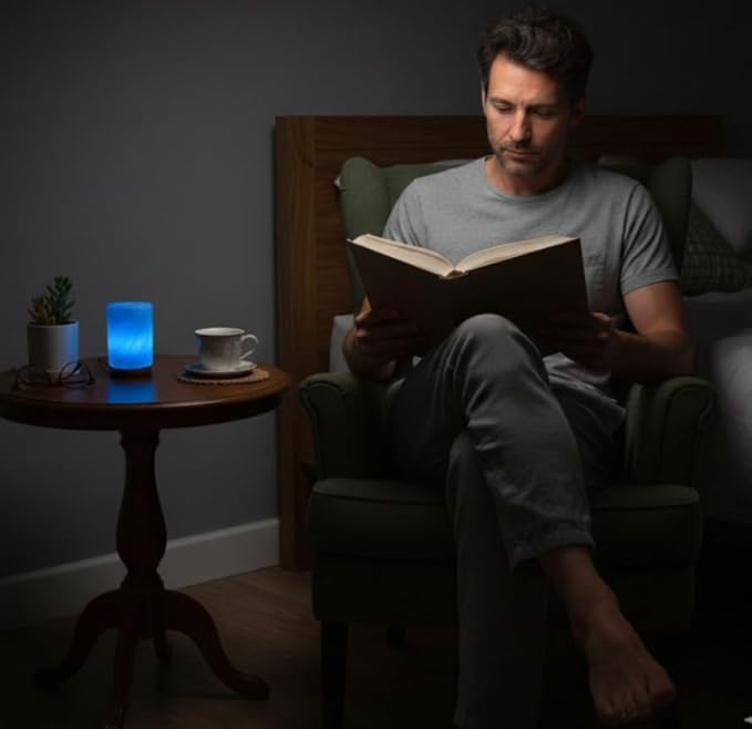 Himalayan Salt Lamp, USB Powered, Night Light Color Changing Lamp,Unique Gift Idea (Cylindernew)