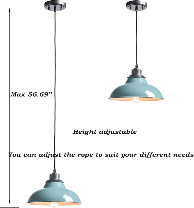 Pendant Light Fixture Modern Pendant Lights Kitchen Island for Breadfast Nook Bar Dinning Room Coffee Shop Sea Blue Green Nordic Style