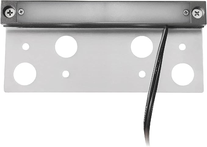 GKOLED 20-Pack 6.8 Inches Low Voltage Hardscape Light with Frosted Lens, 12V AC/DC Retaining Wall Lighting, 4W 2700K Paver Wall Lights, Outdoor Step Lights, Die-cast Aluminum Housing, Gray, UL Listed