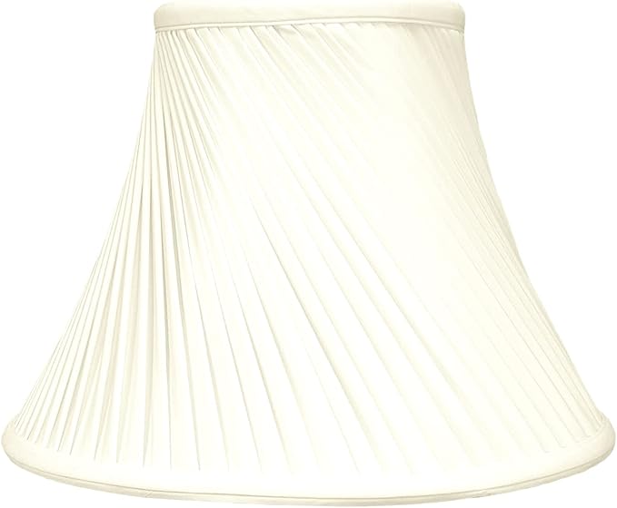 Royal Designs, Inc. Twisted Pleat Basic Lamp Shade, BS-717-12EG-2, Eggshell, 6 x 12 x 9, Set of 2