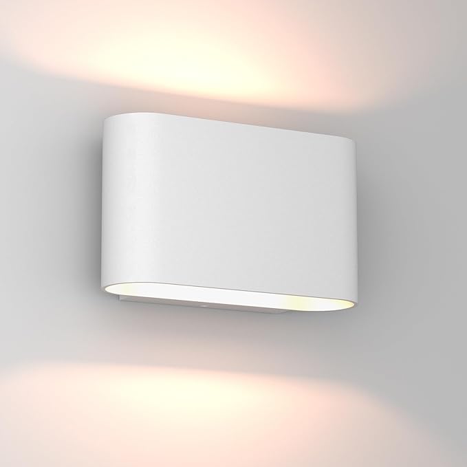 Aipsun Modern LED Wall Sconces 1 Pack Hardwired Interior Wall Lights Indoor Aluminum Up and Down Wall Mount Light for Living Room Bedroom Hallway Corridor Warm White 3000K(with G9 Bulbs)