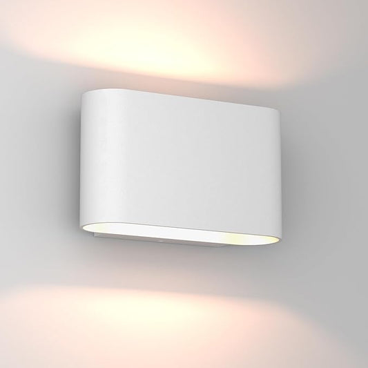 Aipsun Modern LED Wall Sconces 1 Pack Hardwired Interior Wall Lights Indoor Aluminum Up and Down Wall Mount Light for Living Room Bedroom Hallway Corridor Warm White 3000K(with G9 Bulbs)