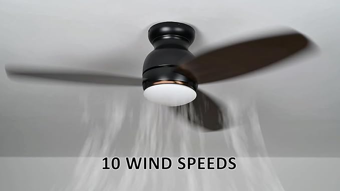Carro Ceiling Fan with Lights, Indoor & Outdoor Ceiling Fan, 5482" Low Profile DC Smart Ceiling Fan Compatible with Alexa, Siri, Google Home & Smart APP, Dark Walnut