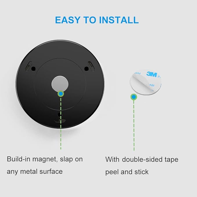 AMIR Upgraded 3.15” Motion Sensor Light Indoor, Cordless Battery Powered Stick on LED Night Lights for Closet, Stair, Under Cabinet, Hallway, Kitchen (Golden - White)