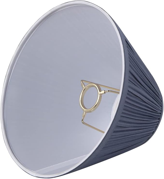 Aspen Creative 59175, Empire Uno Lamp Shade, Stone Blue, 4" Top x 10" Bottom x 7" Slant Height, Slip UNO 33mm