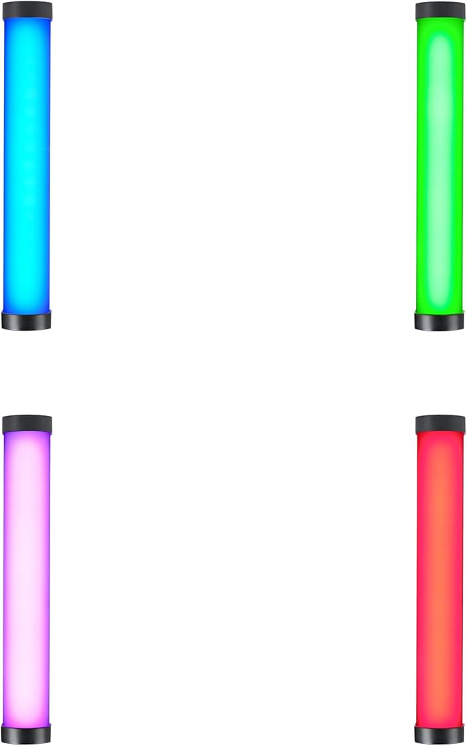 Nanlite PavoTube II 6CP LED Light Tube–RGB, Adjustable Color & Brightness,High CRI 95+ for Professional Photography, Video, and Live Streaming,Portable, Dimmable, Compact Design for Content Creators
