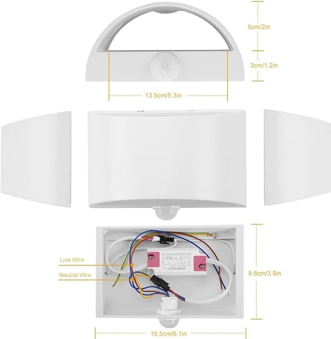 SERDEN LED Hardwired Motion Sensor Light Indoor Wall Sconce, Motion Sensor Wall Light Indoor Sconce Wall Aluminum Modern Wall Sconce for Living Room Hallway Stair 7W Cool White(Not Battery Operated)