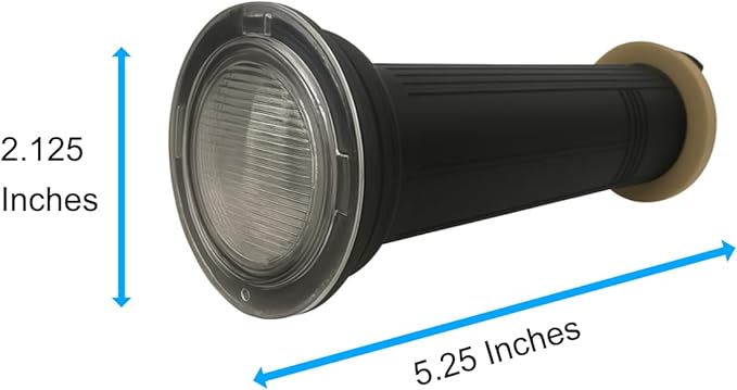 AquaChrome 1.5 Inch RGBW LED Pool Light - 12W Nicheless Inground Pool Replacement for Pentair GloBrite -12VAC Low Voltage, IP68 Waterproof, Intertek Certified, Wide Soft Spread Light