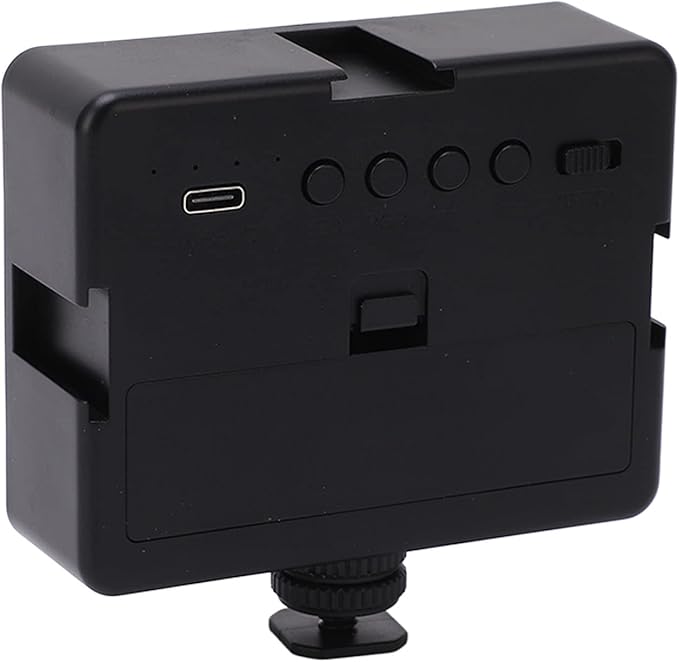 RGB Video Light with 13 Light Modes, 8W, 80 Lamp Beads, Chargeable Battery - 360 Degree Rotation, Powerful Magnets, Mobile Live Photography and Fill Light