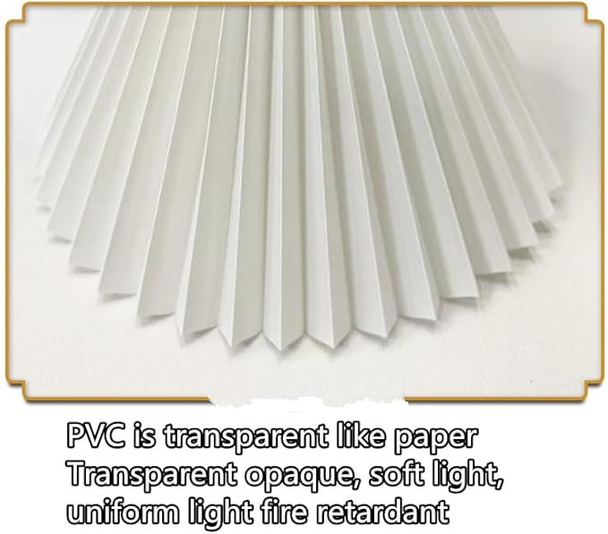 2PCS Paper Lampshade Small Pleated Lampshade,PVC Table Lamp Chandelier Nightlight Pleated Lampshade Fabric Light Cover for Office Bedroom Living Room (Dark green, 80mm*215mm*143mm)