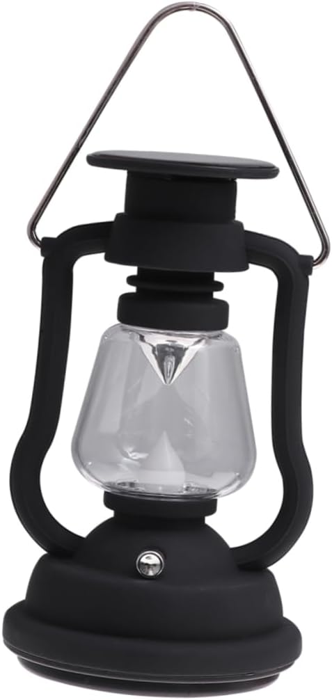 Solar Retro Horse Lamp USB Rechargeable Led Camping Lantern Solar-Powered Outdoor Light Hand-Powered Generator