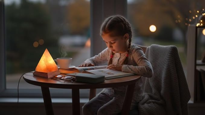 HL Himalayan Pink Salt USB Multi Colored lamp (Pyramid)
