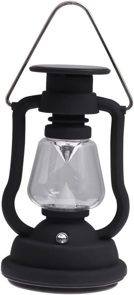 Solar Retro Camping Lantern USB Rechargeable Hand Crank Tent Light LED Portable Lantern for Hiking Emergency and Outdoor Use