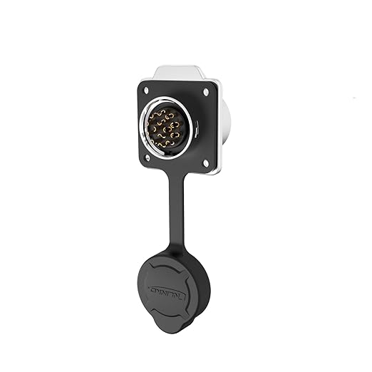 CNLINKO LP20 Reverse Mount 14-Pin Waterproof Circular Electrical Connector, IP68 Female Plug Male Socket for Automotive Machinery and Outdoor Use Quick Connect Aviation Connector (Metal Plug)