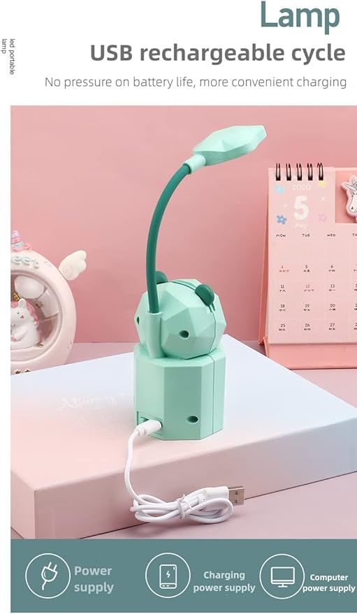 Led Reading Night Light, Cute Mini Kawaii Desk Lamp,Foldable Cute Desk Lamp,Cute Lamps for Home Office for Bedrooms Aesthetic,Office Desk Lamp Led Nights for Kids for Office 3 Colors