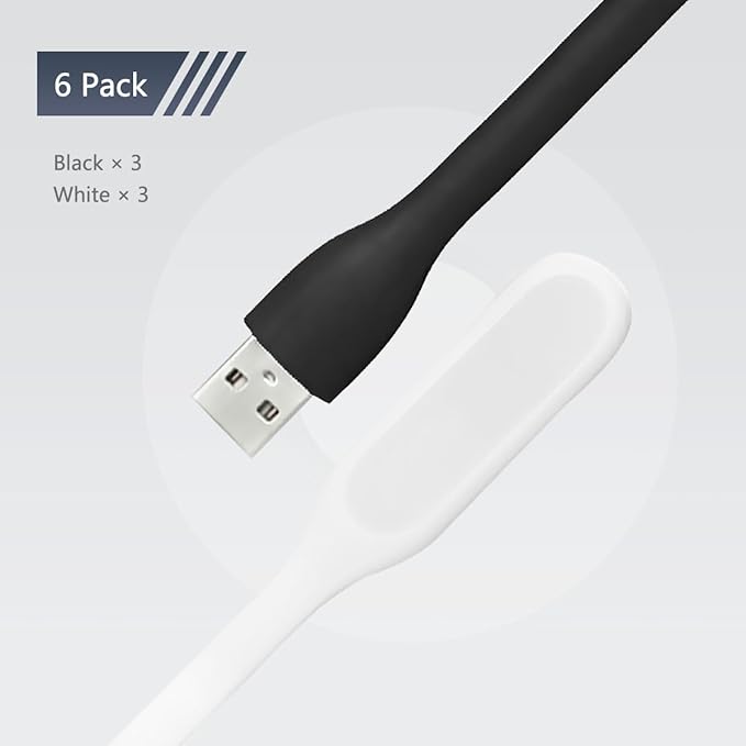 USB LED Light Lamp for Power Bank, Portable Eye Care Mini Night Light with Flexible Arm, USB Gooseneck Reading Lamps Book Light,Compatible for Desktop, Notebook Laptop (10-Green)