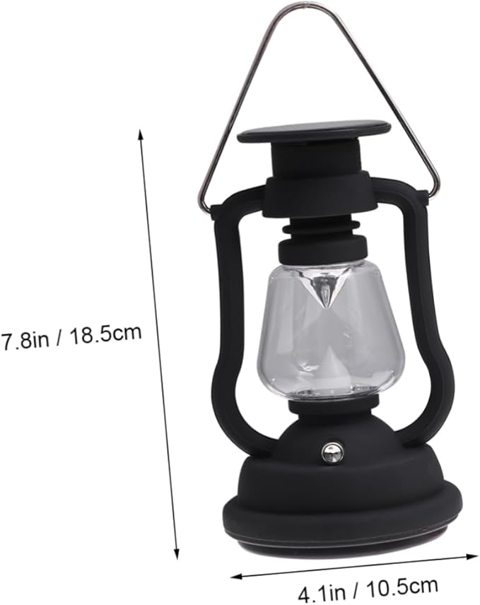 Solar Retro Horse Lamp USB Rechargeable Led Camping Lantern Solar-Powered Outdoor Light Hand-Powered Generator