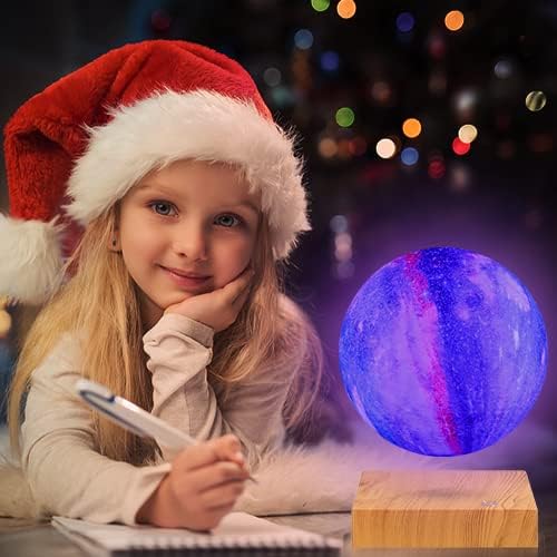 Galaxy Levitating Globe Moon Lamp-16 Colors 3D Printed Levitation Moon Light