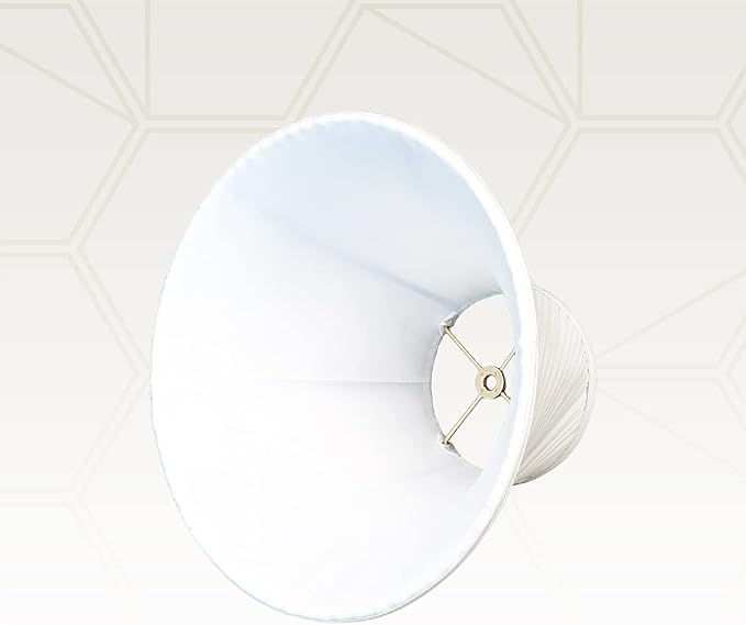 Royal Designs "Twisted Pleat Basic Lamp Shade, White, 7"" x 16"" x 12""" (BS-717-16WH)