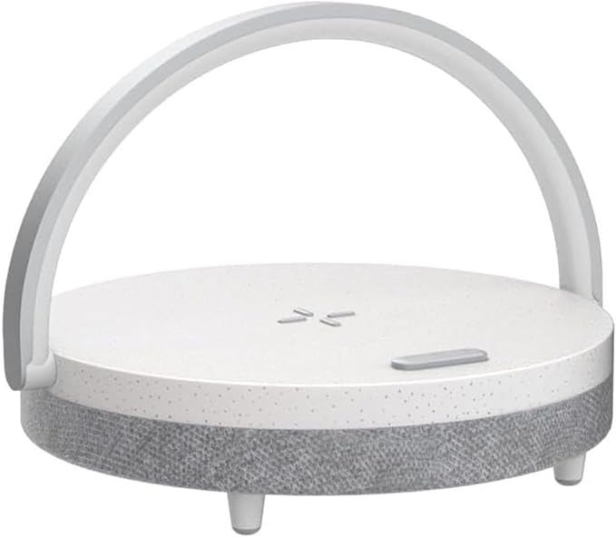 EZVALO Gifts for Women, 4-in-1 Bluetooth Speaker, Bedside Lamp with Wireless Charger, Dimmable Night Light and Phone Holder, Birthday Gifts for Teens, Families and Friends