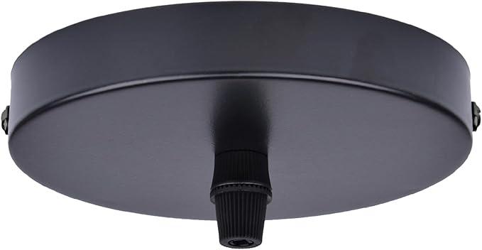 Arturesthome 4.7" Black Ceiling Canopy Light Kit Rewind Single Hole with Hardware,Ceiling Plate for Pendant Lighting or Chandelier,Easier to Install Than Standard Canopies