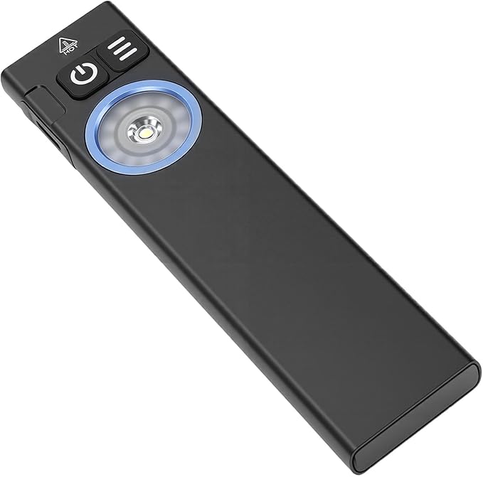 CHICIRIS Small Magnetic Pocket Flashlight RGB Side Light Rechargeable for Emergency Use