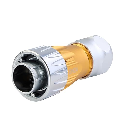 CNLINKO DH-24 RJ45 Connectors, 8P8C Dual Port Connector, Circular Connector for Network Connections, Panel Mount Receptacles Socket, IP68 Waterproof Connector, M24 Signal Connectors (RJ45 Set)
