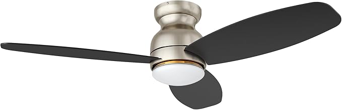 Carro Ceiling Fan with Lights, Indoor & Outdoor Ceiling Fan, 52" Low Profile DC Smart Ceiling Fan Compatible with Alexa, Siri, Google Home & Smart APP, 2 Colors of Reversible Blades, Silver