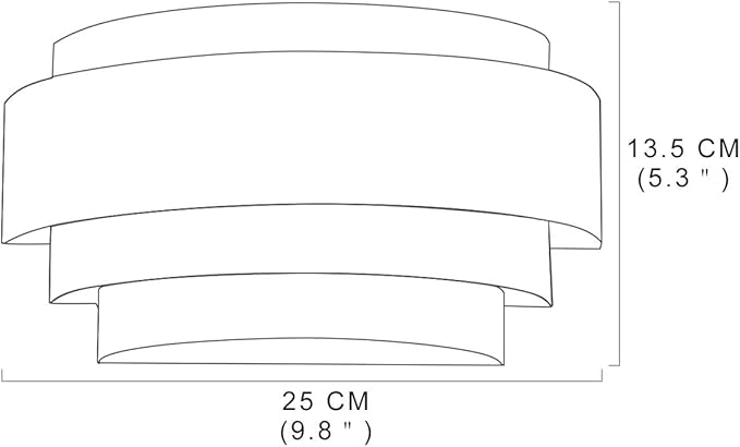 LightInTheBox Modern Wall Sconce Set of 2 Indoor Wall Light Fixture Half Moon Metal Wall Lamp White for Stair Hallway Home Theatre Bedroom (2PCS)