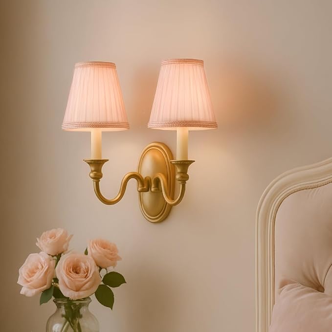 Royal Designs, Inc. CS-1058-5PNK-6 Designer Mushroom Pleat Empire Chandelier Lamp Shade, 3 x 5 x 4.5, Pink, 6-Pack