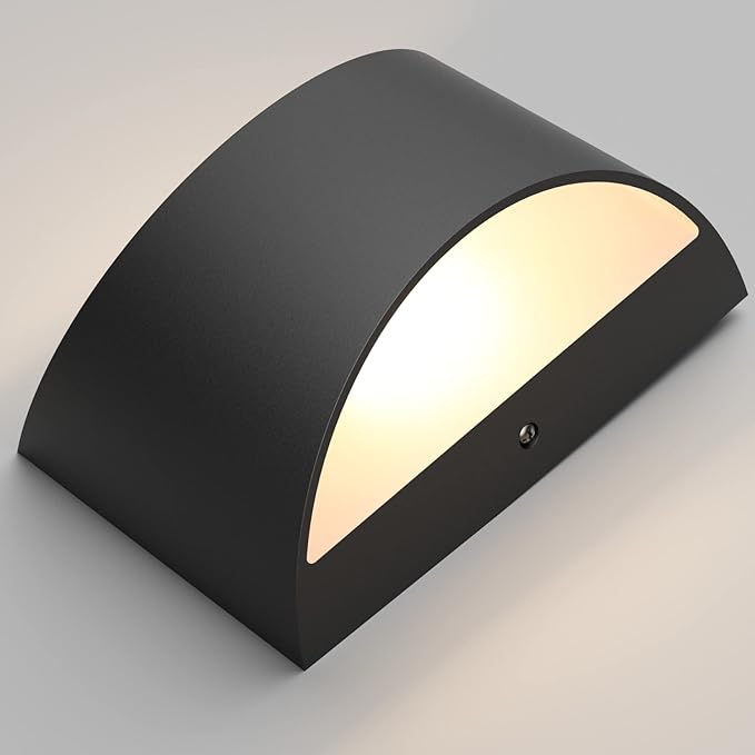 Aipsun Black Modern LED Wall Sconce Indoor Wall Lights 1 Pack Hardwired Up and Down Wall Mount Light for Living Room Bedroom Hallway Corridor Conservatory Warm White 3000K(with G9 Bulbs)