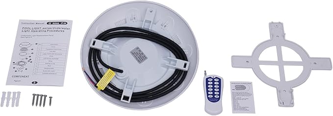 Eapmic 12V 35W Pool Light Underwater Color-Change LED Lights RGB IP68 with Remote