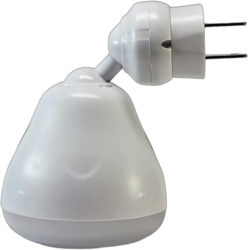 Bright Night Light LED Motion and Light Sensor AC Outlet Plug-in Flexible Neck Rotatable PIR Automatic Lamp Dusk to Dawn (5, Watts)