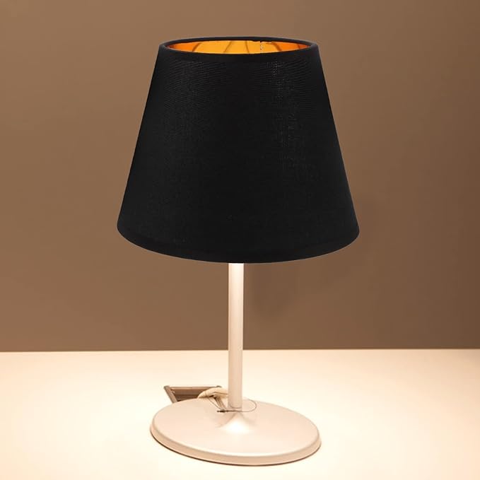 Lamps Shades Small Lamp Shade Fabric Lampshade Vintage Cloth Lamp Shade Light Cover Replacement for Table Lamp Chandelier Wall Lamp Candelabra Bulbs Candle Black Lamp Shades