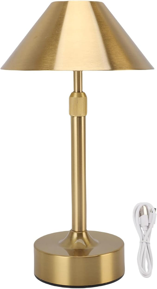 LED Cordless Lamp, Dimmable Rechargeable Table Lamp, Iron Telescopic Pole, 3 Color Modes - Up to 20H Runtime, Touch Control, Portable Indoor & Outdoor Lighting