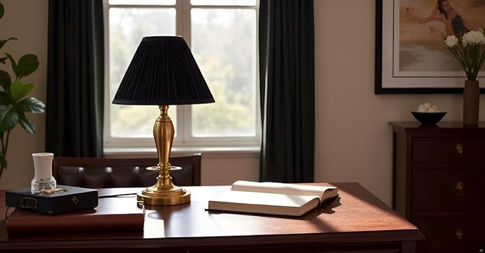 Aspen Creative 59172, Empire Uno Lamp Shade, Black, 4" Top x 10" Bottom x 7" Slant Height, Slip UNO 33mm