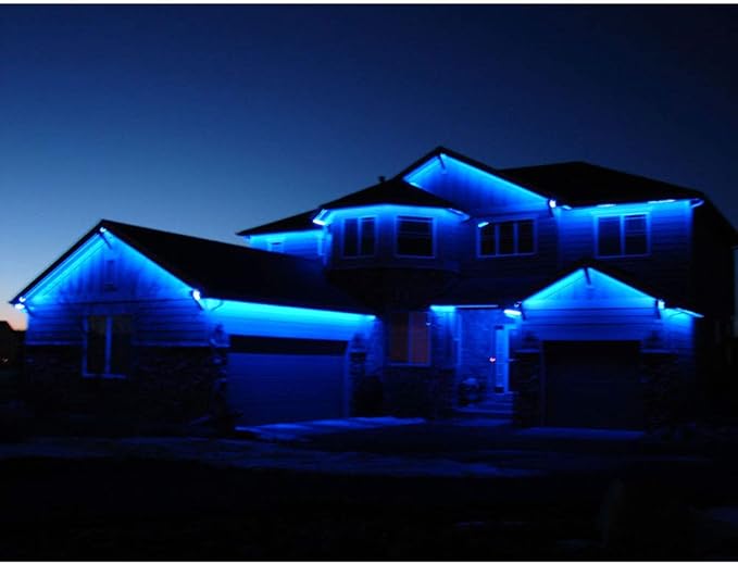 10FT 20FT 50FT 100FT 120FT 150FT 160FT 180FT 200FT 12V 60LEDs/M IP65 Waterproof RGB SMD 5050 LED Strip Light Flexible w/Music Sensed Controller & Power Supply (80)