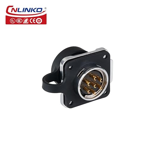 CNLINKO LP20 Series Waterproof Connector, IP68 Laundry Machine Power Connector, Male Female Led 7 Pin M20 Connector for LED Lamp Project Cable Assemble Type (7 pin)