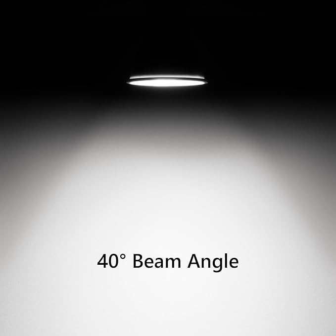 PAR16 LED Long Neck Recessed Spotlight Bulb, 6W(60W-75W Equivalent) Dimmable, 600 Lumens, 40° Beam Angle, Track Light Bulbs Daylight 5000K, E26 Medium Base, Pack of 4
