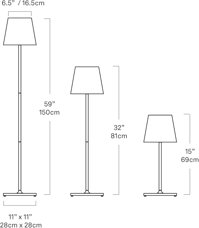 ZAFFERANO Poldina PRO XXL Floor/Table Lamp White