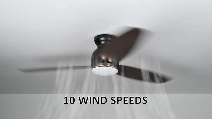 Carro Ceiling Fan with Lights, Indoor & Outdoor Ceiling Fan, 60" Low Profile DC Smart Ceiling Fan Compatible with Alexa, Siri, Google Home & Smart APP, Dark Walnut