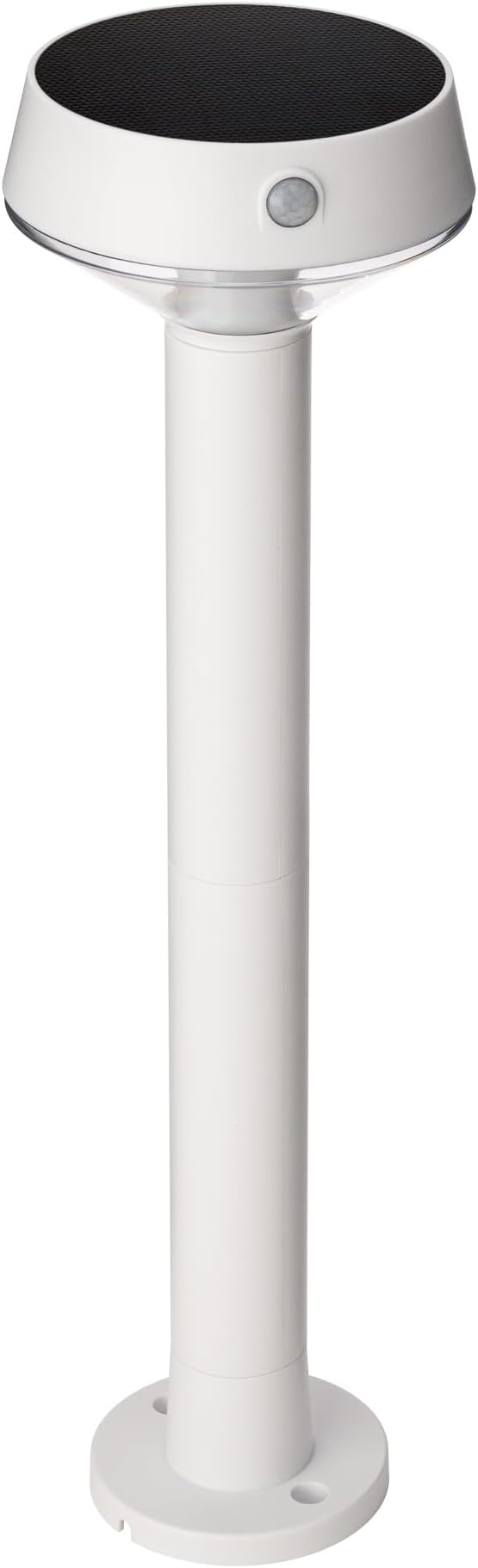 EcoPath Solar Collection LED Landscape Path Light or Fence Post Light with Linkable IR Motion Sensor and Daylight Sensor 80 Lumens 8 Hours on Full Charge 3000K in White (Pack of 2)