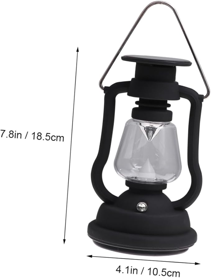 HANABASS Solar Lanterns Outdoor Retro Horse Lamp Rechargeable Camping Light Led for Hiking Emergency Use